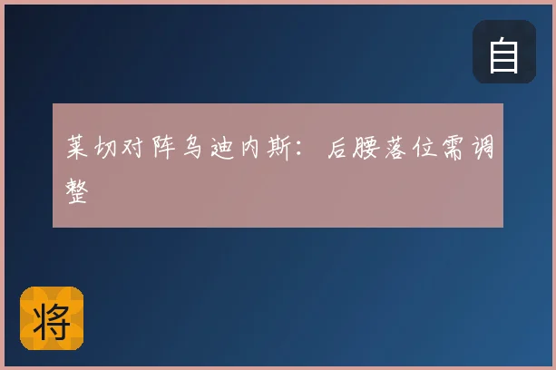 莱切对阵乌迪内斯:后腰落位需调整