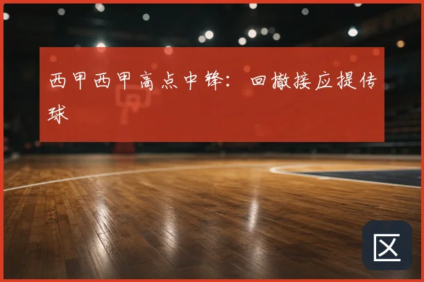 西甲西甲高点中锋：回撤接应提传球